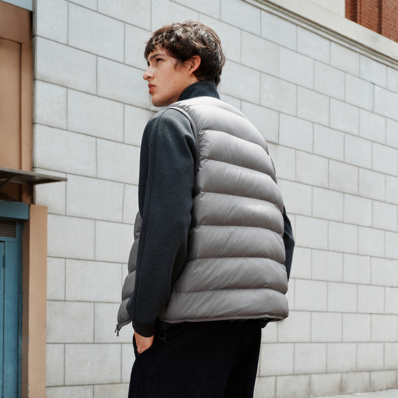 Semir-Daunenweste für Herren, Winter, 90 % Daunenfüllung, leicht, dreibeständig, 2025, neue, vielseitige Basic-Oberbekleidung
