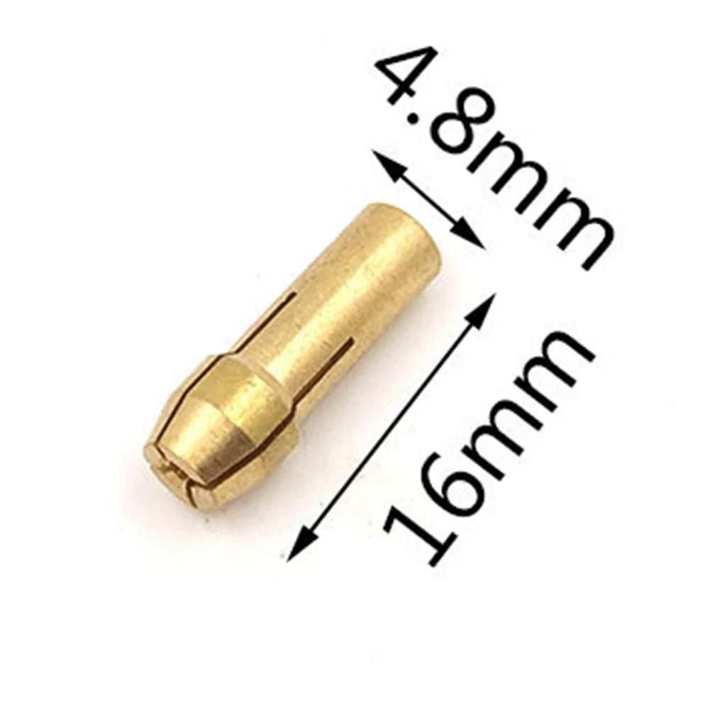 10pcs 4.2/4.8mm Shank Mini Drill Brass Collet Chuck For Dremel Rotary Tool Accessories Power Tool Parts