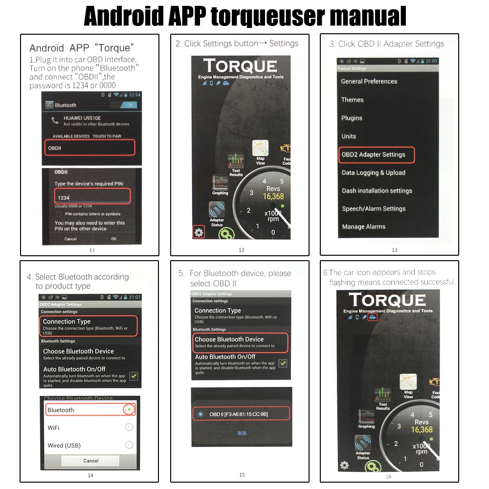Mini Ferramenta de Diagnóstico Sem Fio para Carros, Code Reader, Scanner, Acessórios Automotivos, Bluetooth 4.0, OBD2, ELM327, V1.5, IOS, Android, Windows, Mini