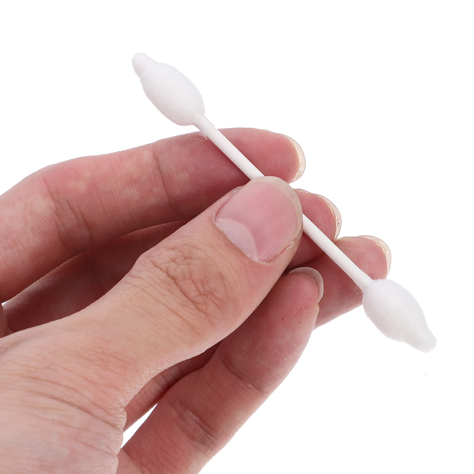 56pcs Cotton Swabs For Care Double Head Gourd Shape Ear Cleaning Buds Sticks Kids Nose Wound Beauty Manicure Makeup