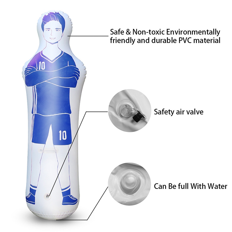 160CM New PVC Adult Inflatable Football Training Goal Air Soccer Training Dummy Tool Inflatable Wall