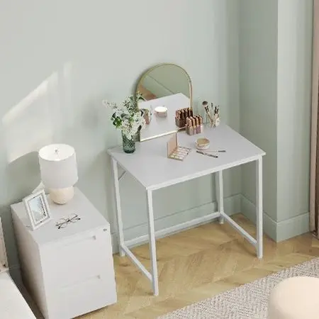 VASAGLE Kleine computertafel Kantoortafel Studeerkamer Moderne stijl Metalen Ram-bureau