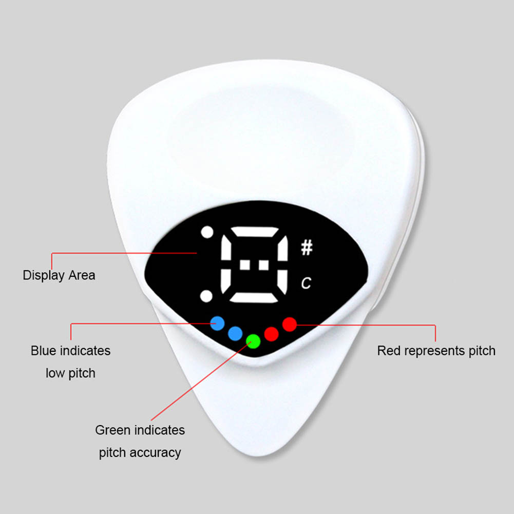Guitar Picks with Built In Tunner Real Time Monitoring Best Choice For Acoustic And Electric Instrument Players