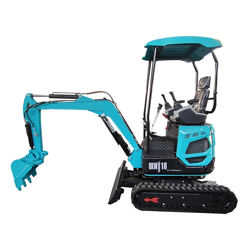 Venta directa de fábrica personalizada de pequeña excavadora hidráulica sobre orugas doméstica de 1 tonelada, miniexcavadora EPA Kubota