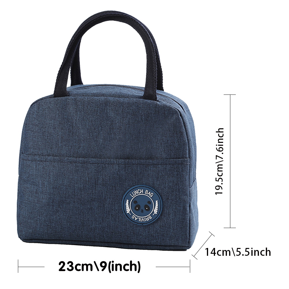 2022 isolierte Kühltaschen Mittagessen Tasche Kinder Lebensmittel Thermische Mittagessen Box Frauen Picknick Leinwand Paket Veranstalter Rosa Brief Drucken Handtasche