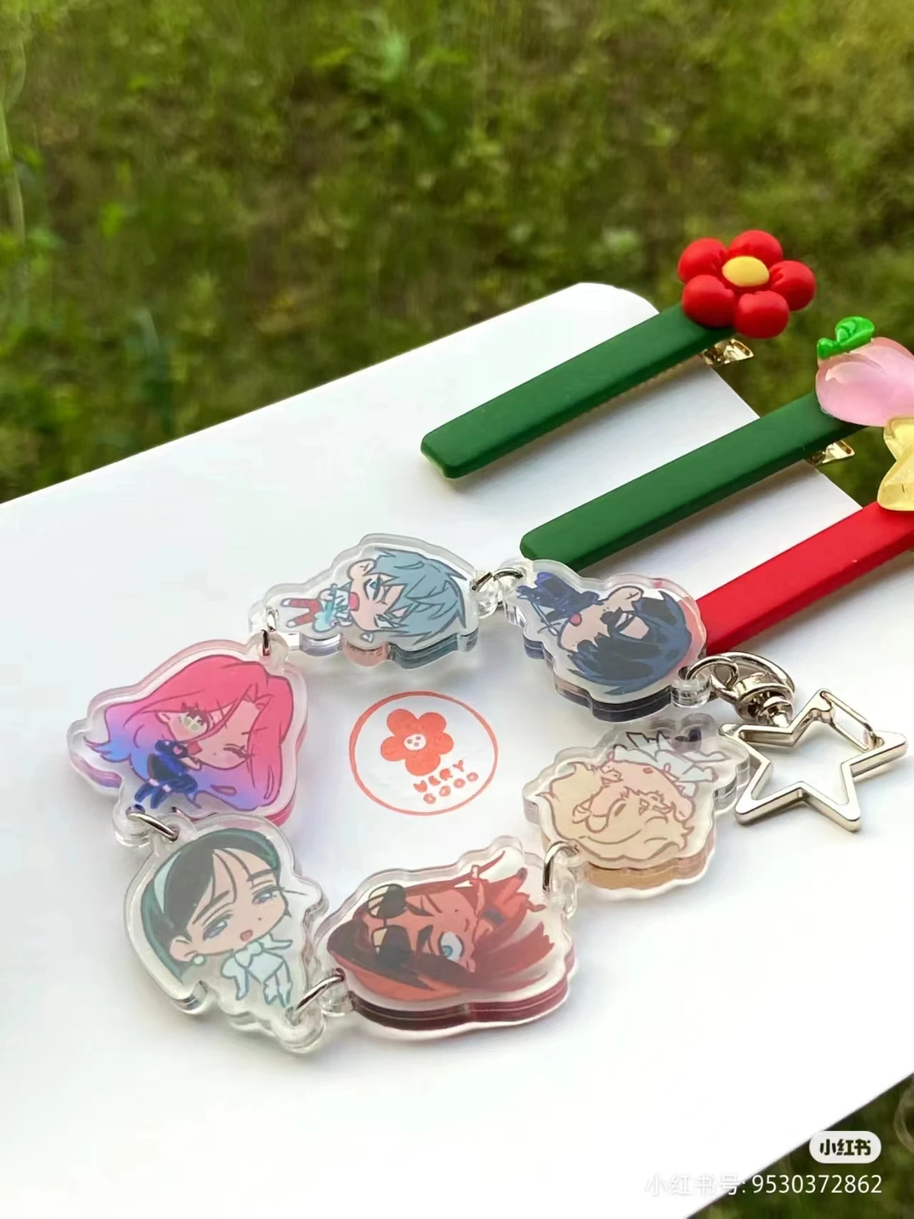 คนต่างด้าว STAGE อะนิเมะพวงกุญแจผู้หญิง Key CHAIN สําหรับชายแหวนอะคริลิคพวงกุญแจรถ PARTY จี้ญี่ปุ่น Cos สาวของขวัญเพื่อน