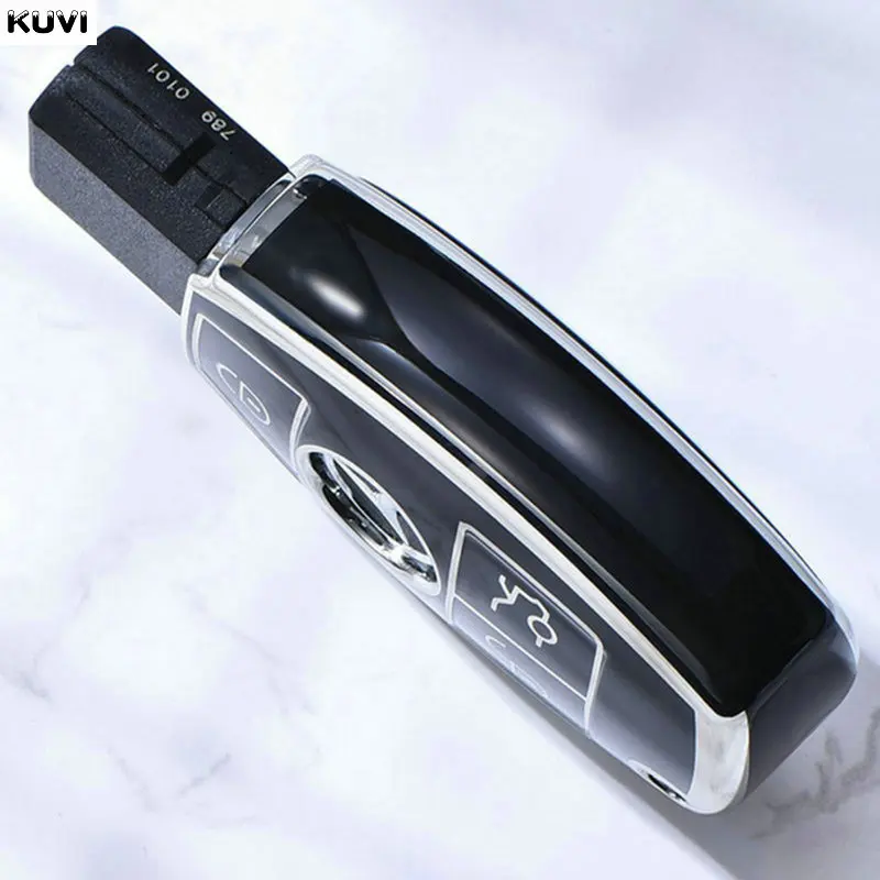 Soft TPU ฝาครอบรถ Protector Shell สําหรับ Mercedes Benz A B C E Class GLS GLA GLK GLC CLS CLA AMG W204 W205 W212 W463 W176
