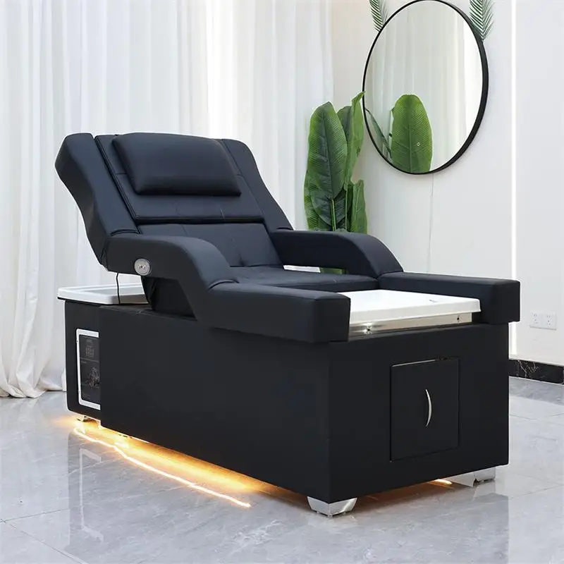 Thai Style Shampoo Bed Hair Salon Special Met Boiler Beauty Salon Water Circulation Fumigation Head Therapy Bed