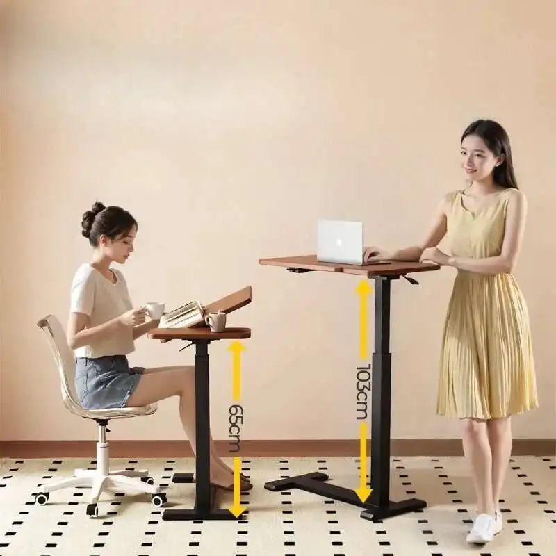 Portable Folding Laptop Desk Mini Foldable Folding Table with Lap Desk Reading Holder Height Adjustment Table Furniture 침대 테이블