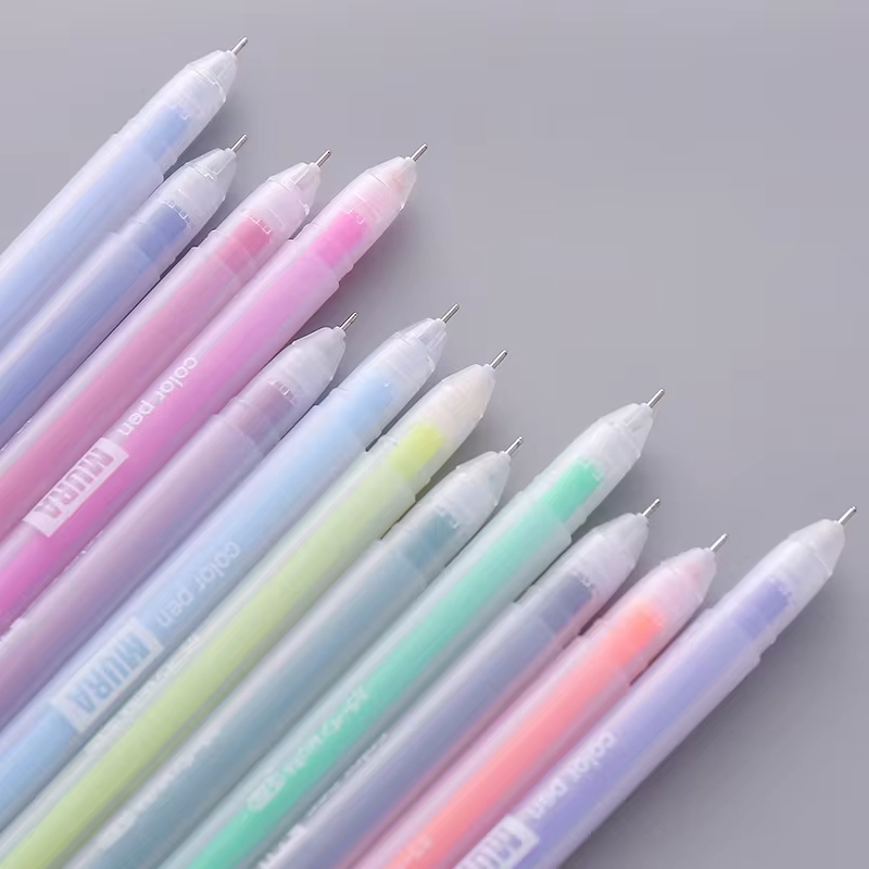 12Pcs Farbige Gel Stift Set Box Kawaii 0,5mm Candy Farben Kugelschreiber Student Büro Schriftlich Stifte Schule Schreibwaren liefert