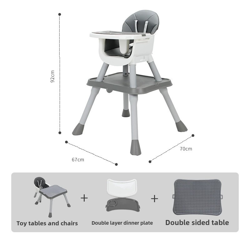 Multifunctional Baby High Chair Children's Dining Chair Detachable Dining Table Chair Study Table Children Building Block Table