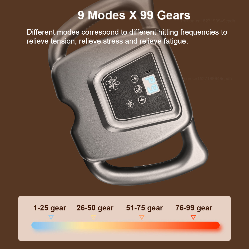 Fascia ปืนกล้ามเนื้อนวดปืนสิบหกหัวสูงความถี่คอไหล่เอวเครื่องนวด Professional Fascia นวดปืน