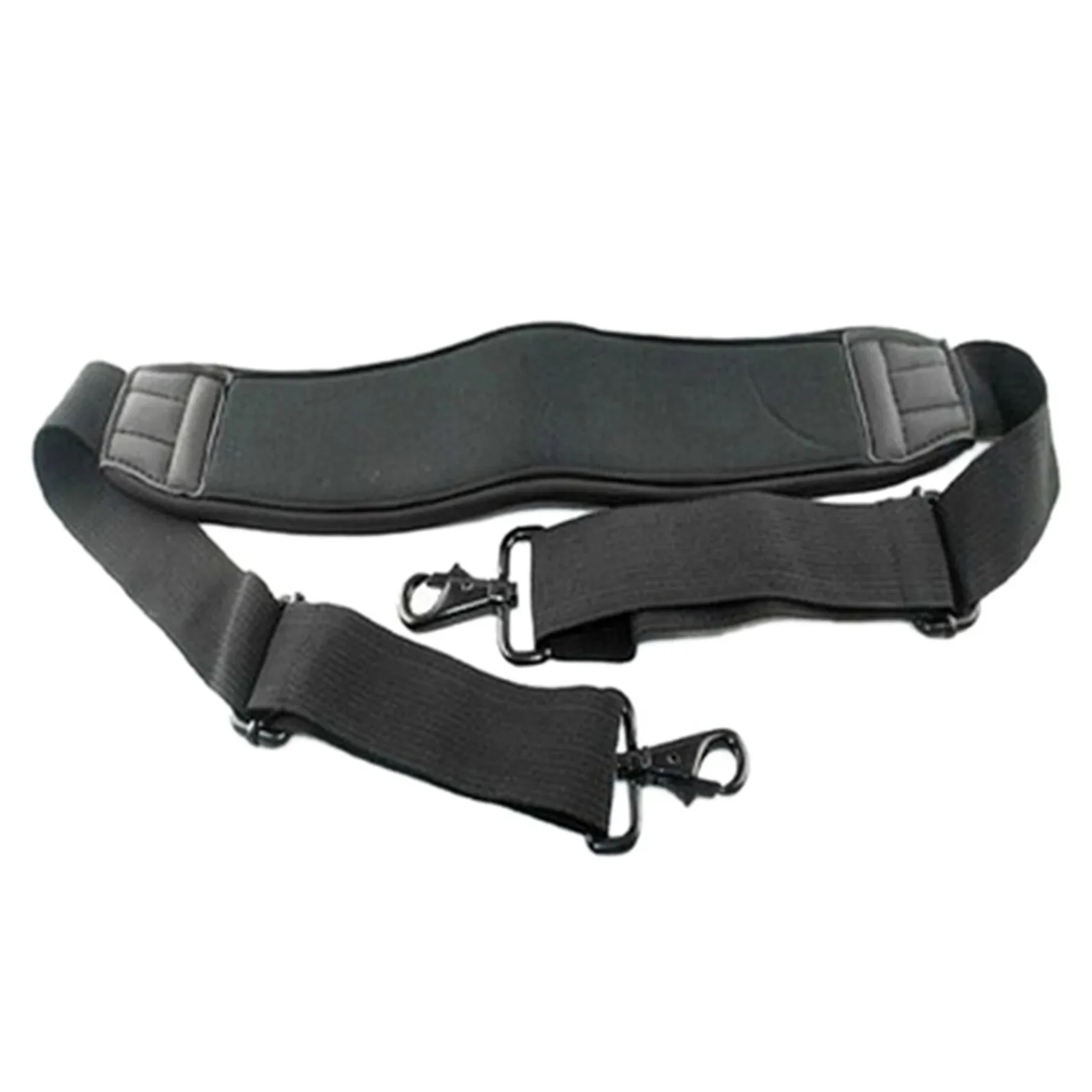 Tracolla regolabile nera con doppi ganci per borsa stabilizzatrice per fotocamera per computer portatile Canon Nikon