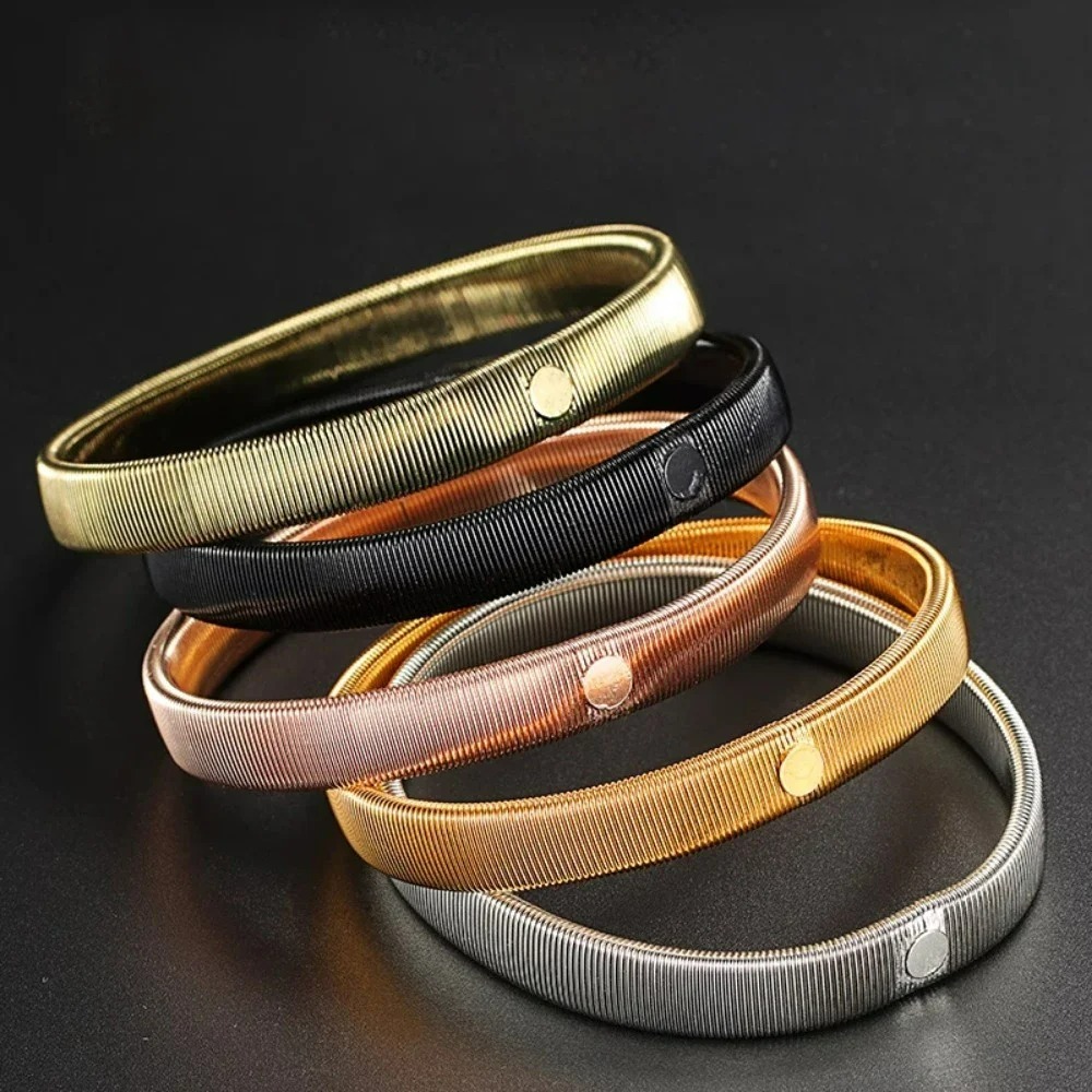 2pcs/pair Anti-Slip Elastic Shirt Sleeve Holders Metal Armbands Band Stretch Garters for Women Men