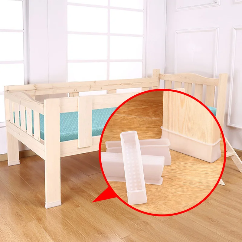 Anti Slip Silicone Cadeira Leg Caps, Móveis Pés Capa, Floor Protector Pad, Mute Mat, Amortecedor, Sofá de madeira, Mesa, Cama, 4pcs