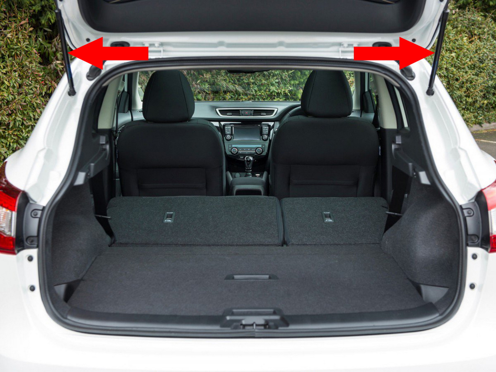 2x 日産キャシュカイ MK2 J11 SUV 13-18 テールゲートブーツガスストラットサポートスプリング