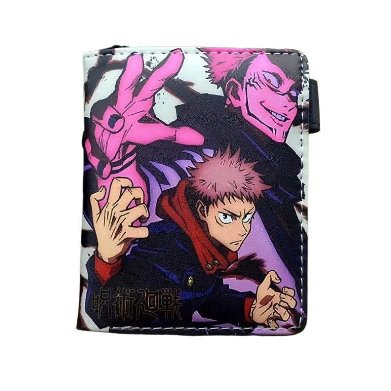 Мультфильм Jujutsu Kaisen Satoru Gojo Bifold короткие мужские кошельки Itadori Yuji Fushiguro Megumi женские держатели для карт портмоне