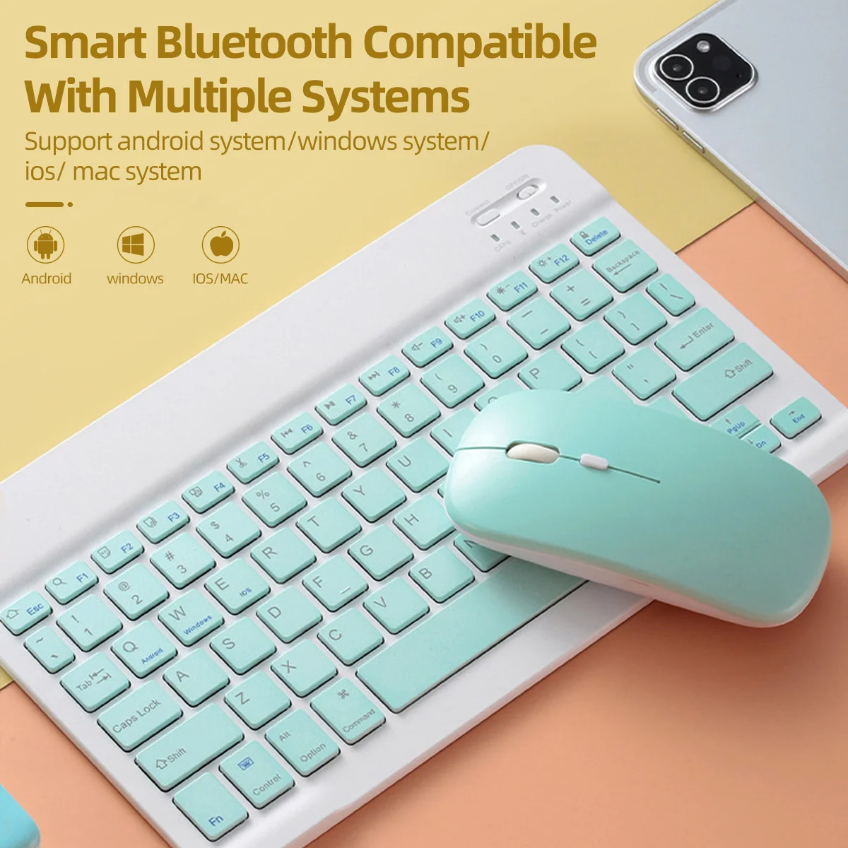 Wireless color Bluetooth mouse, single-mode battery, suitable for office and business use with various laptops