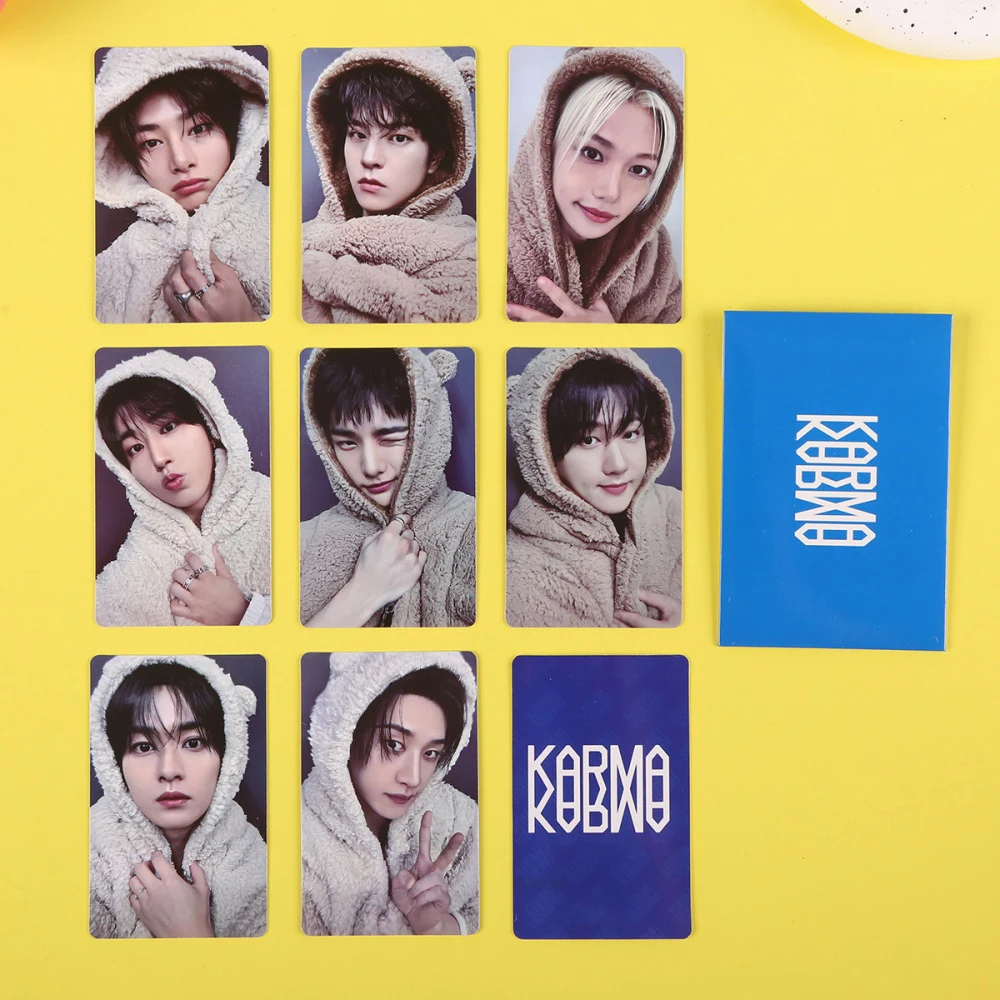 KPOP Idol Stray KARMA Merch фотокарточка альбом ломо карты BANGCHAN FELIX HAN фотокнига коллекция карт плакат открытка фотографии подарок
