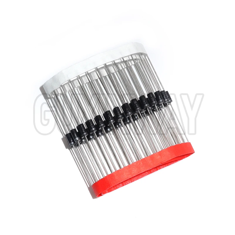 50PCS 1N5817 1N5819 1N5399 1N4937 1N4004 Diodo Retificador Schottky 1N4001 1N4007 UF4007 HER107 FR207 FR157 FR107 RL207 DO-41