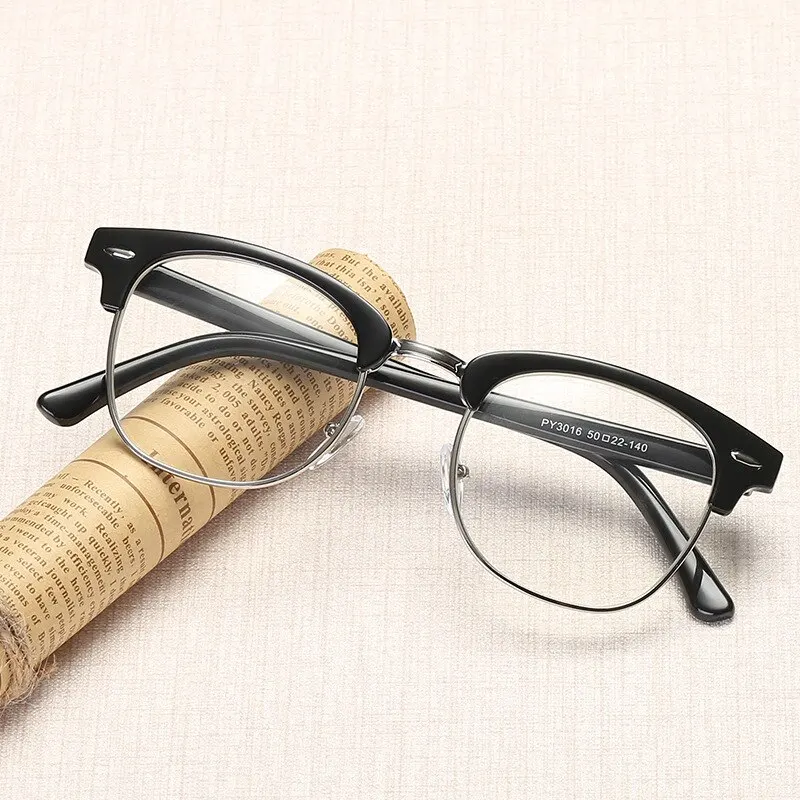 Gafas de ordenador Retro anti luz azul para hombre, gafas de lectura y juego, 2023