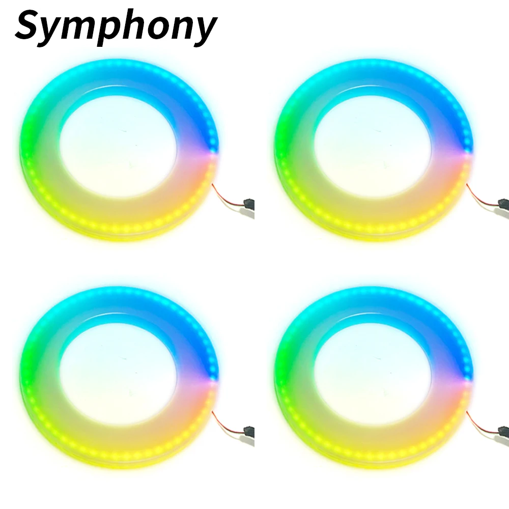 Car LED Ambient Light Parts, 18 em 1, Sinfonia, Cores, Streamer, Acessórios de Substituição, 3 Fios, 3 Pinos