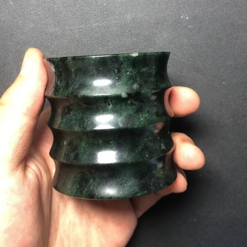 Tibetyナチュラルバイキングストーン健康製品、ティーポットカップ、お茶、サイズの竹カップ