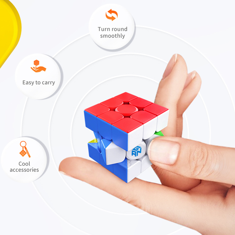 GAN330 พวงกุญแจ Cube 3x3x3 ปริศนา Magic Speed De Velocidad 328 ของเล่น