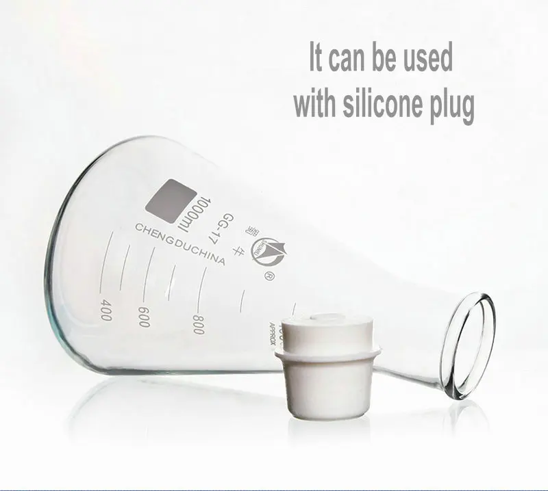 1 50Ml/100Ml/150Ml/200Ml/250Ml/300Ml/500Ml/1000Ml Thủy Tinh Borosilicate Hình Nón Erlenmeyer Bình Giữ Nhiệt Cho Phòng Thí Nghiệm Hóa Học Thiết Bị
