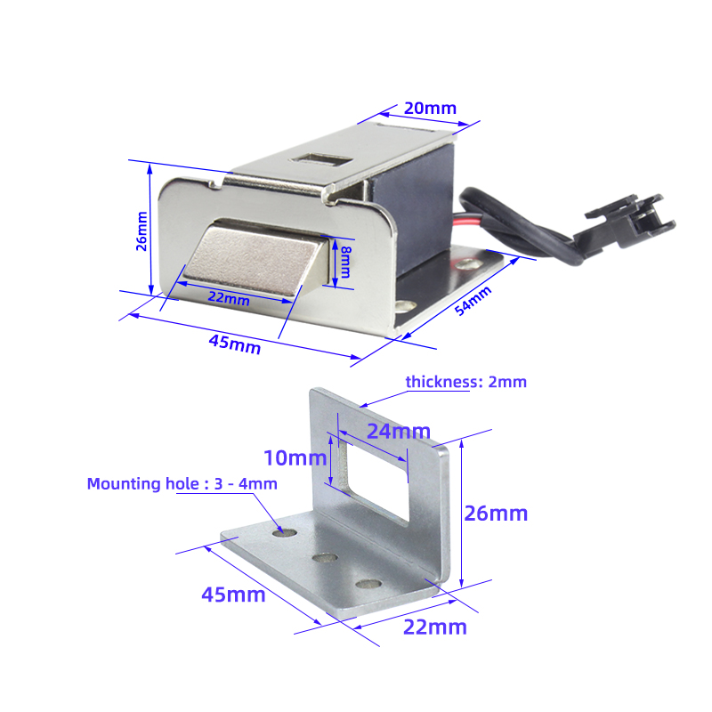 Cerradura electromagnética de lengüeta ancha impermeable SM03, cerradura de control eléctrico DC12V, resistente a la tensión radial de 150KG, directo de fábrica