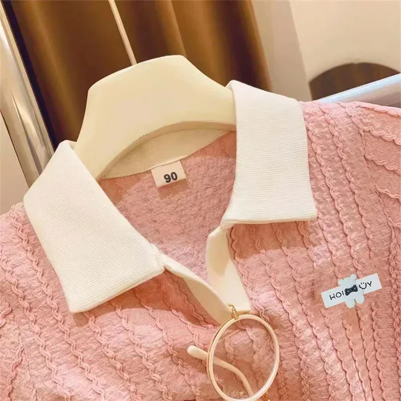 아기 소녀 귀여운 달콤한 옷 세트 어린이 캐주얼 반팔 탑 바지 복장 여름 새로운 어린이 컴포트 패션 스포츠웨어 2-10Y