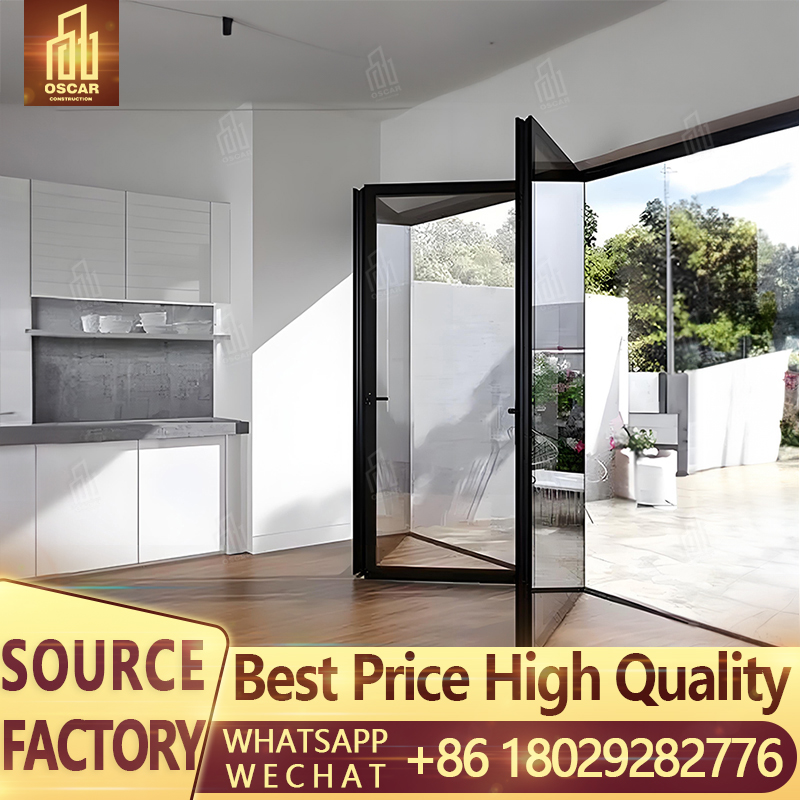 Puerta de garaje con panel seccional negro, moderna, de vidrio esmerilado exterior, barata, comercial, para hogares