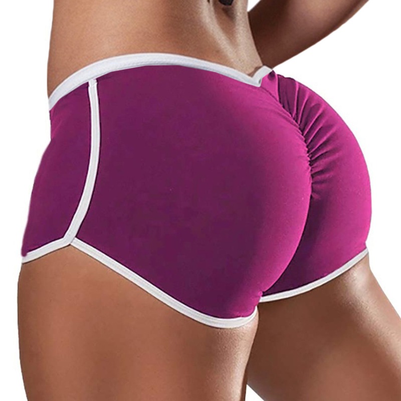 Short de sport décontracté pour femmes, surdimensionné, Sexy, couleur unie, taille basse, course, serré, levage des hanches