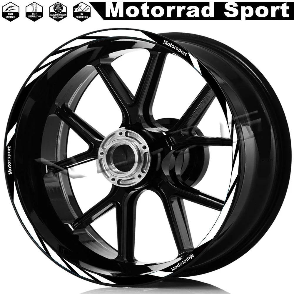 Для R1250RS F900R/XR F800R S1000XR/RR/R R nine t R1200R G310R K600GTL наклейка на колесо мотоцикла, обод в полоску, наклейка, аксессуары