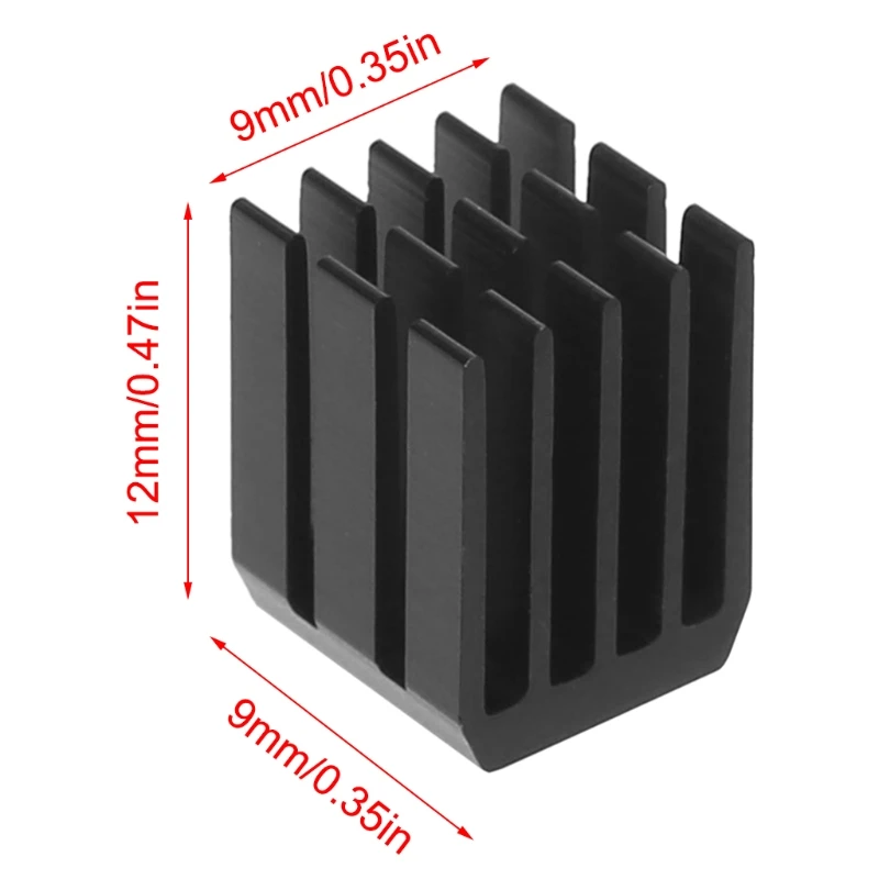 5 шт./компл., 9x9x12 мм, алюминиевый радиатор, чип Ram-радиатор, кулер