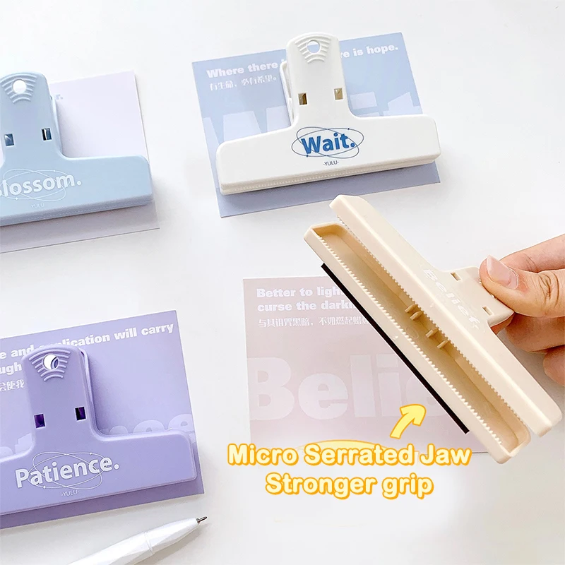 1 Pc Simple Style Multifunctional Magnetic Clip Memo Folder Anti-curling Artifact With Hanging Hole Student Supplies Stationery