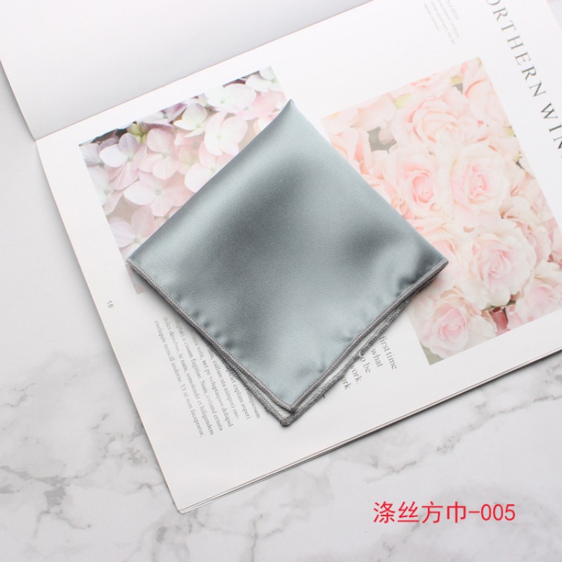 Pañuelo de algodón de colores sólidos para hombre, toalla de bolsillo de seda, accesorios de banquete de boda, toalla cuadrada pequeña