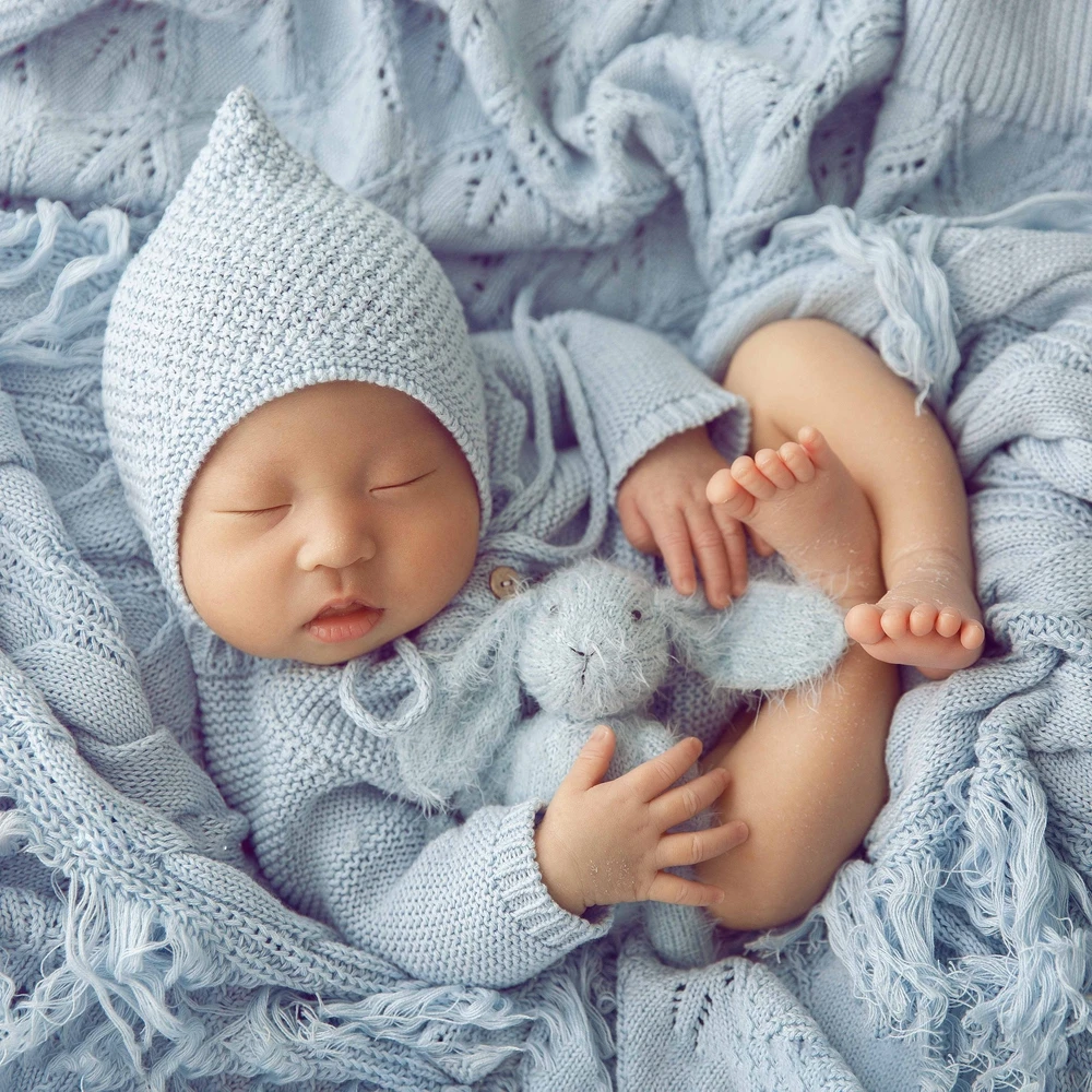 Macramé manta para bebê newborn photography props malha fundo newborn fotografia esticar pano de fundo recém-nascido newborn photography accessories tricô camada de pose de recém-nascido bebes accesorios recien nacido