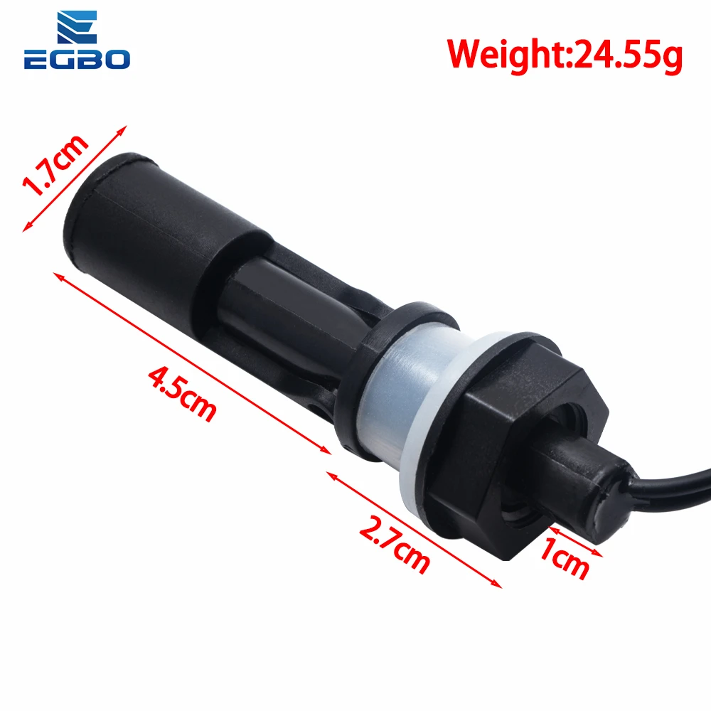 1Pcs Tank Pool Horizontale Wasserstand Schalter Flüssigkeit Niveau Sensor Flüssigkeit PP Kunststoff Ball Float Schalter Für Arduino