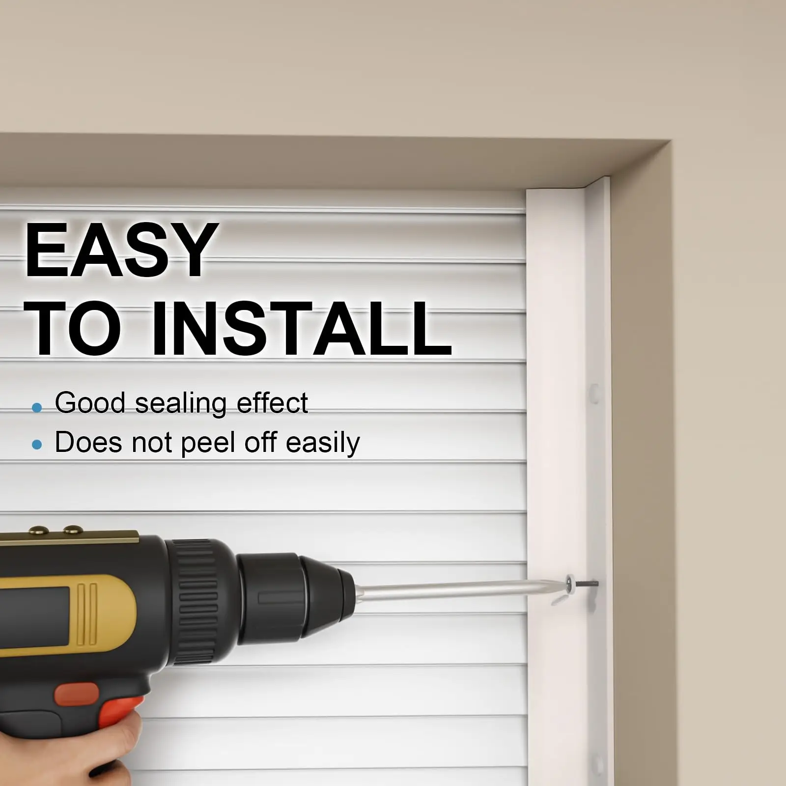Garage Door Seal Top and Sides Seal Strip，36 FT Rubber Garage Door Weather Stripping Replacement Soft and Hard Composite