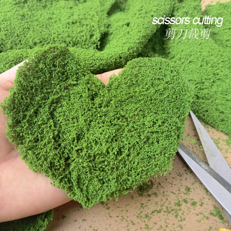 160 ML/ขวดตาข่าย Filamentous ฟองน้ํา Tree Powder Cluster พุ่มไม้พืช DIY ฉากทําวัสดุรถไฟ Diorama รูปแบบ