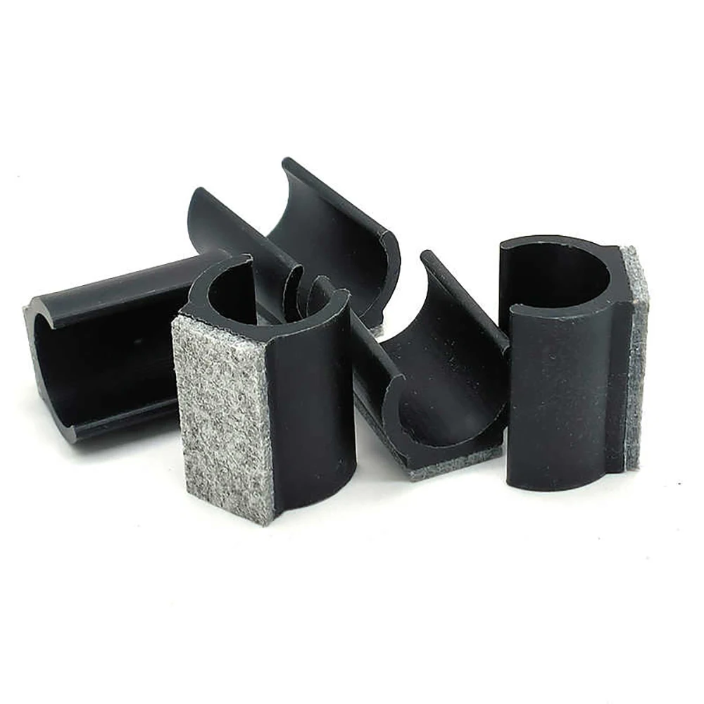 Felt ยางเฟอร์นิเจอร์เท้า Pads ขาโต๊ะครอบคลุมเก้าอี้ Pads Anti SLIP U-รูปท่อ Clamps ชั้นป้องกันครอบคลุมท่อหมวก