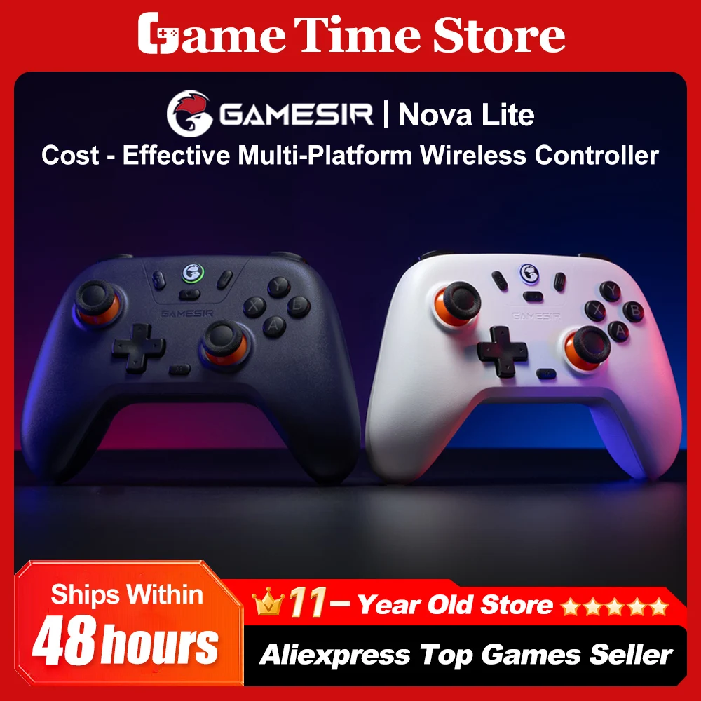 GameSir Nova Lite Controlador de juego Bluetooth para PC Nintendo Switch iOS y Android Disponible en nuevos colores con efecto Hall