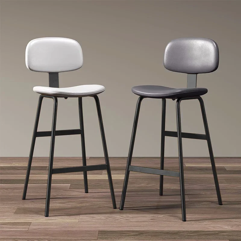 Industrial Style High Stool Soft Bag Relax Wrought Iron Simple Modern Bar Stools Italian Design Taburetes De Bar Bar Furniture