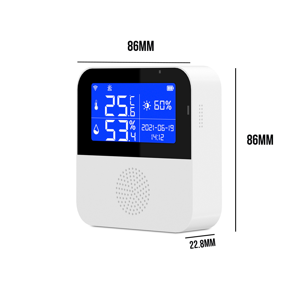 Tuya Wifi อุณหภูมิความชื้นเซนเซอร์สมาร์ทความปลอดภัยภายในบ้านกลางแจ้งเครื่องวัดความชื้นการตรวจสอบเครื่องตรวจจับสําหรับพืช Aquarium Winery