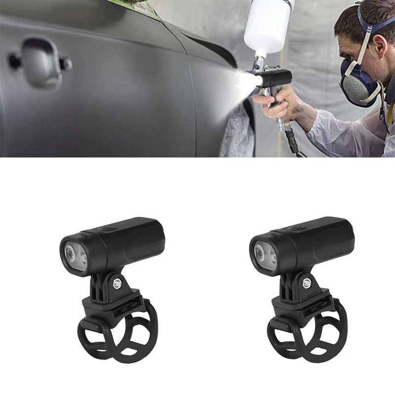 Pistola pulverizadora Universal, luz de relleno de pintura para aerógrafo, iluminación ajustable, herramienta de pintura eléctrica, accesorios recargables