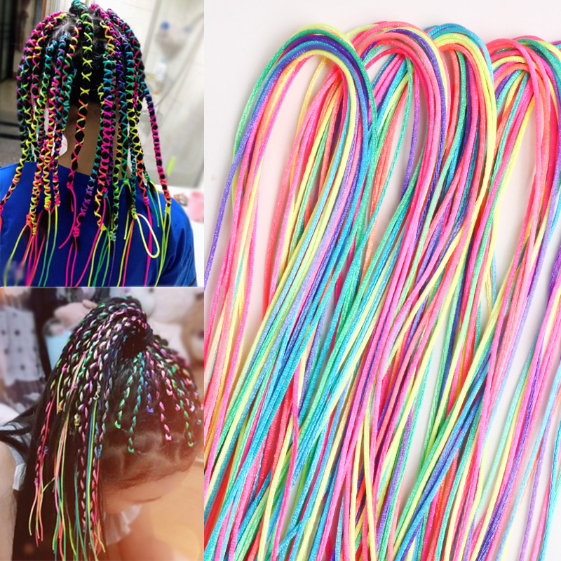 90 ซม.ผสมสีสัน 4-30Pcs ผม braids เชือก strands สําหรับแอฟริกัน braids สาว DIY ผมหางม้า braids ผู้หญิงจัดแต่งทรงผมอุปกรณ์เสริมผม