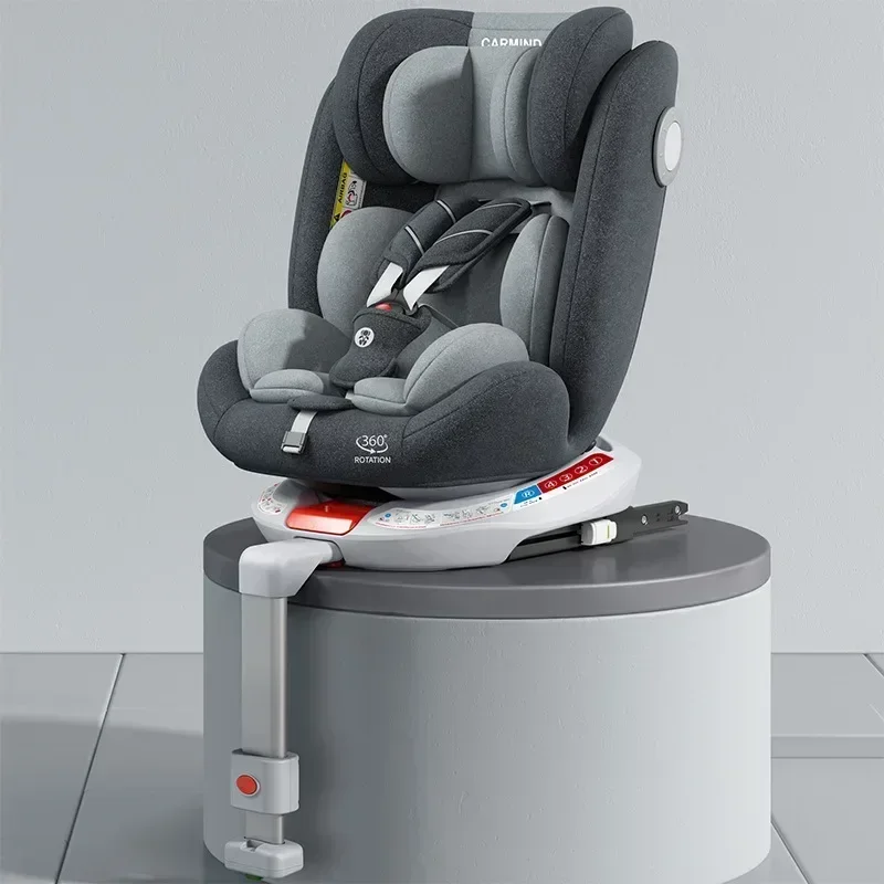 Assento de carro infantil com apoio para pernas 360 °   Assento de segurança para carro com encosto giratório e ajustável, assento de segurança infantil para crianças de 0 a 4 anos