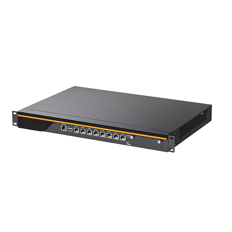 1U стойка LGA1151 брандмауэр прибор i7 9700 i5 9400 i3 9100 E3-1245V5 8 LAN 2/4 10G SFP pfSense OPNsense Mikrotik сервер
