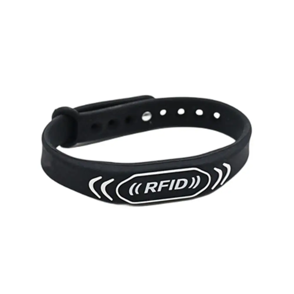 1 Chiếc 125KHZ EM4305 T5577 5200 Rewritable Chống Thấm Nước Có Thể Điều Chỉnh Dây Đeo Tay RFID Dây Silicone Vòng Tay Trống Dữ Liệu Keyfob